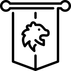 Medieval Banner Silhouette Svg Vector, Free Vectors File